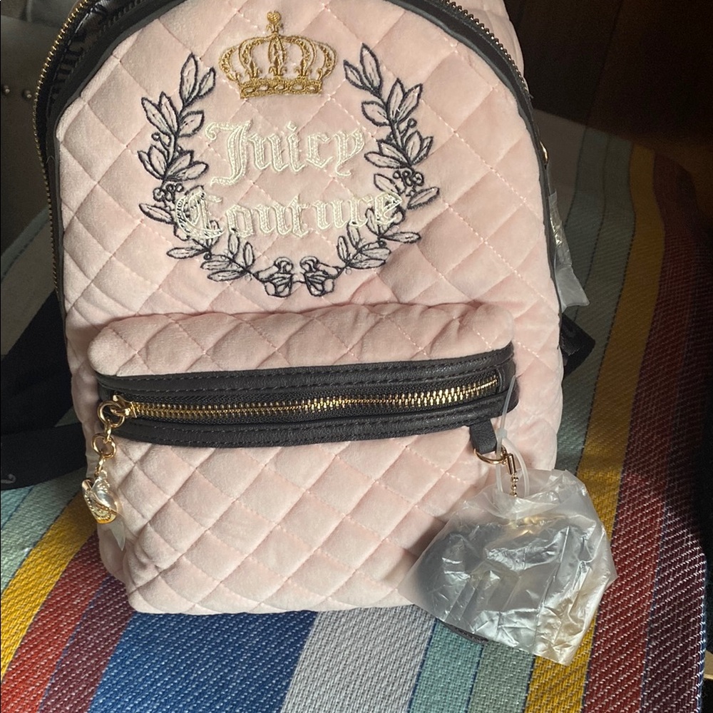 Juicy Couture Blush Quilted Backpack